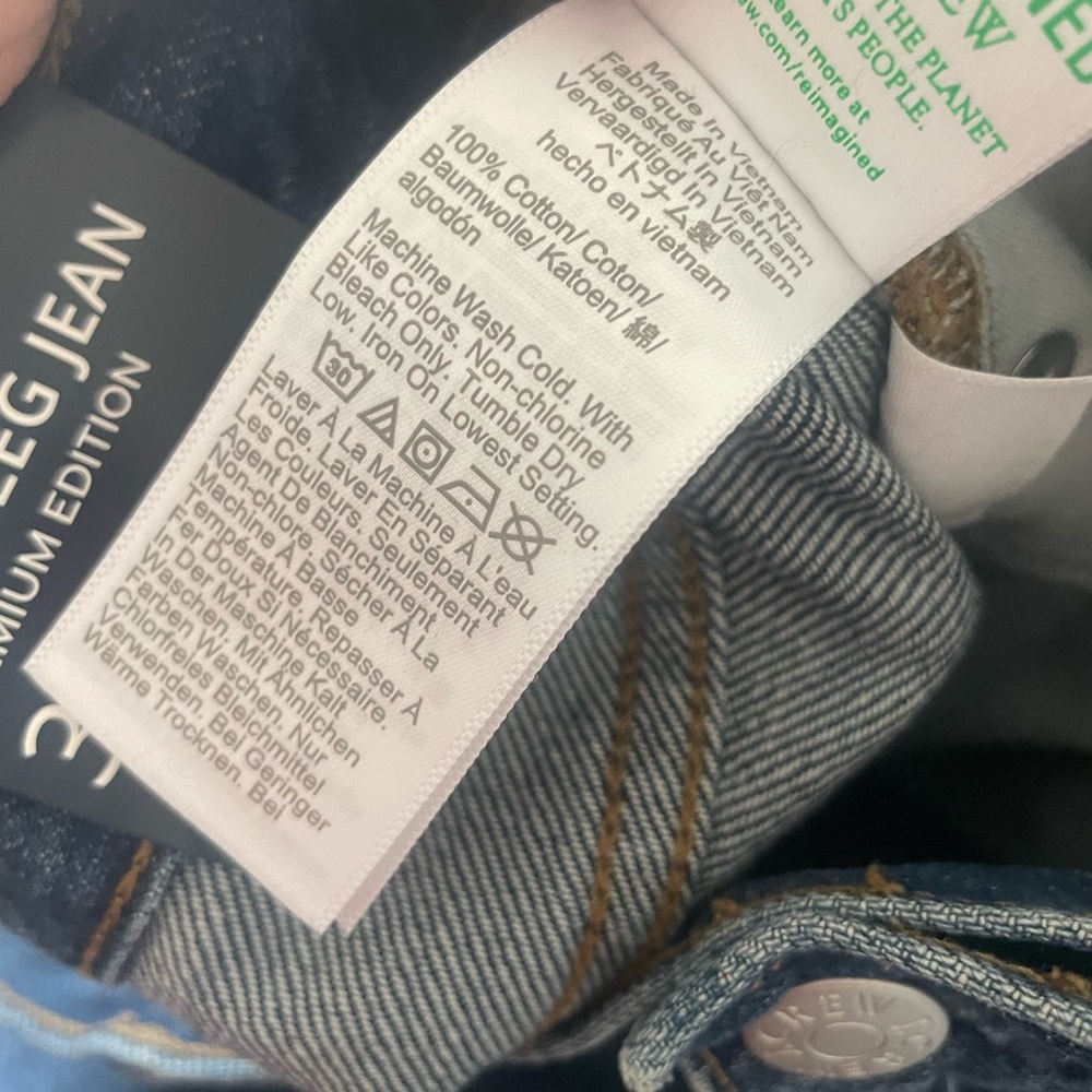 J. Crew Medium Blue Wide-Leg Jeans - Picture 6 of 10